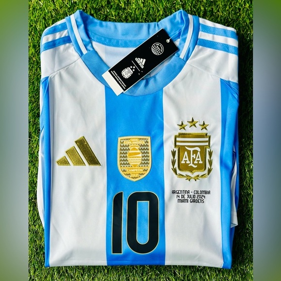 adidas Other - Adidas 2024 Copa America FINALS Argentina Lionel Messi #10 Home Jersey All Patch